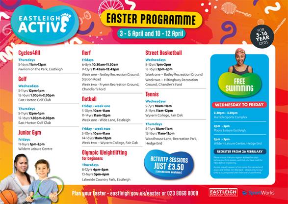 Eastleigh Active Easter24 Programme WEB