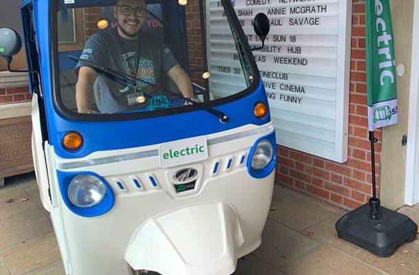 James In The Electric Tuk