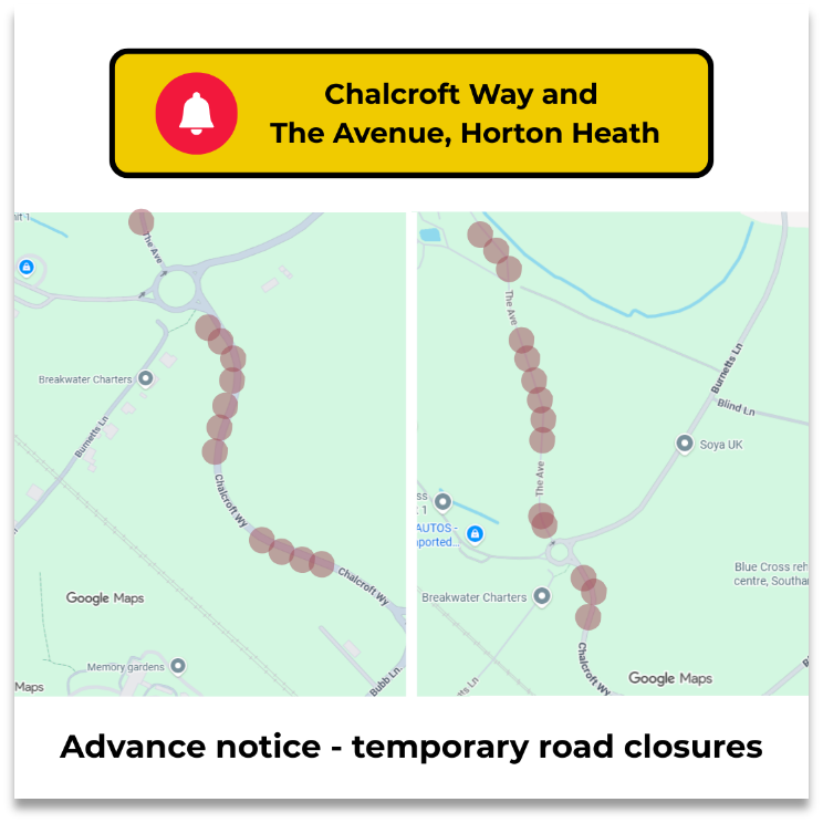 The Avenue and Chalcroft Road closure