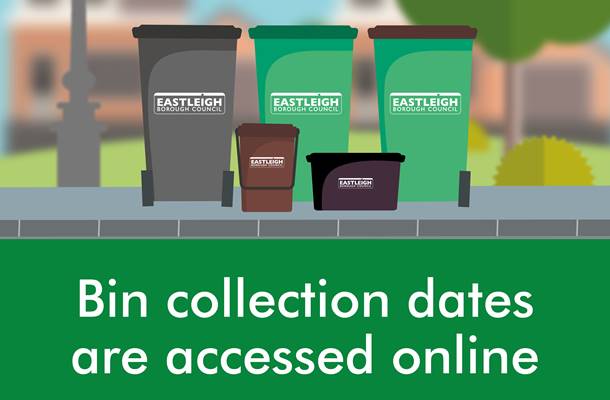 Bin collection dates are accessed online