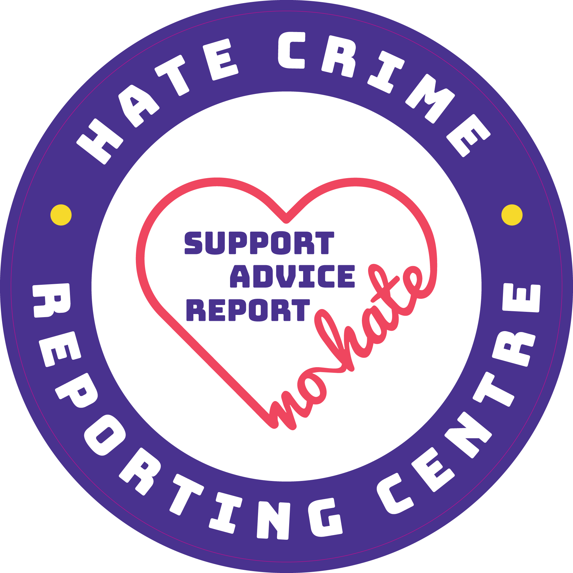 1761146 Hate Crime Reporting Centre Window Sticker 150Mm Print Ready..