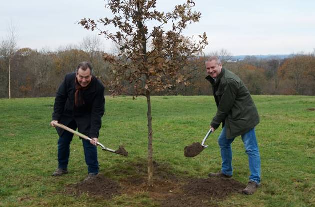 Nick Tusian And Keith House Tree Planting