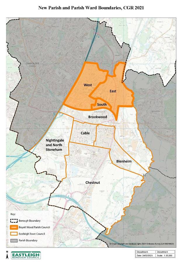 CGR 2021 Map Of Boyatt Wood Parish Council And Eastleigh Town Council (1)