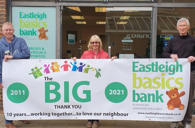 Eastleigh Basics Bank Anniversary
